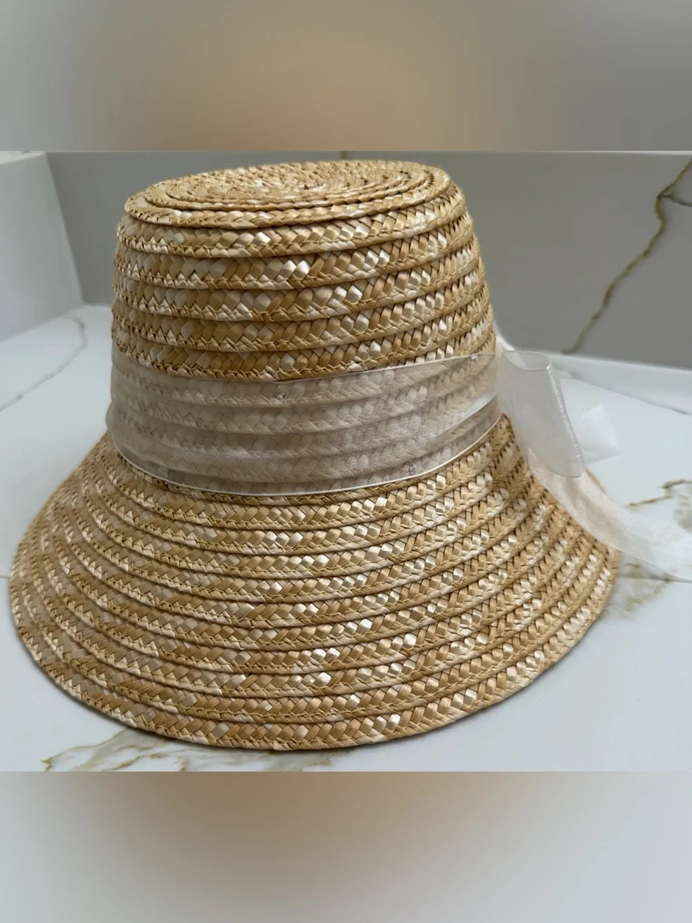 Janie and Jack Bow Straw Sun Hat
